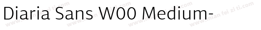 Diaria Sans W00 Medium字体转换